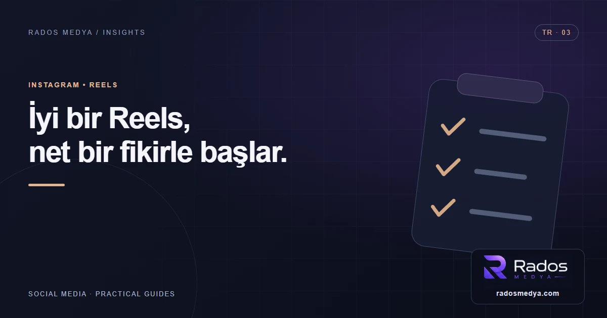 Instagram Reels içerik planı ve izlenme analizi