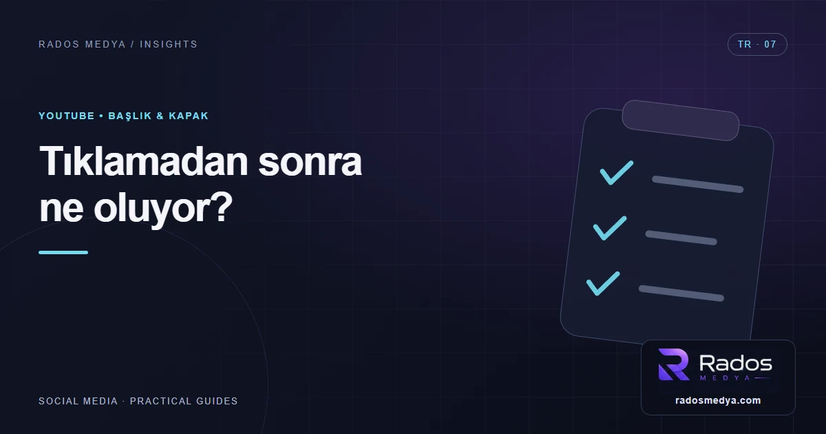 YouTube başlık ve kapak testi: CTR nasıl yorumlanır?